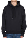 Pleated Drawstring Hoodie Black - VALENTINO - BALAAN 2