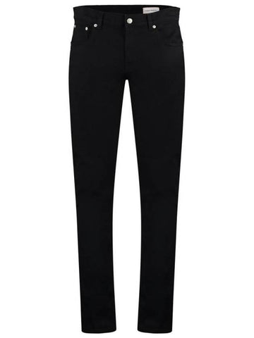 Denim Straight Pants 627295QSY49 1000 BLACK - ALEXANDER MCQUEEN - BALAAN 1