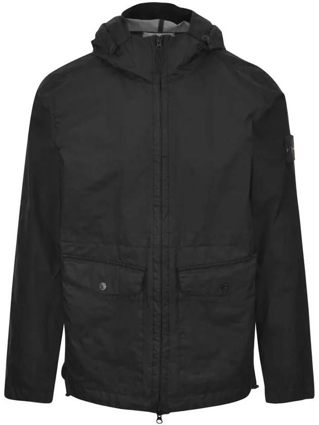 Membrana 3L TC Hooded Jacket Black - STONE ISLAND - BALAAN 3