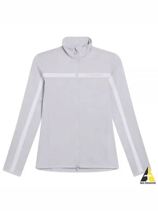 Seasonal Janice Mid Layer Zip-Up Jacket Light Grey Melange - J.LINDEBERG - BALAAN 2