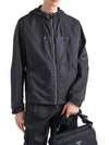 Men's Logo Nylon Hooded Jacket Black - PRADA - BALAAN 3