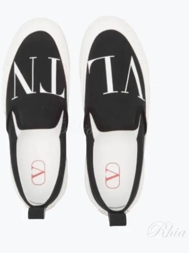 VLTN Canvas Slip-On Black - VALENTINO - BALAAN 2