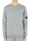 Light Fleece Sweatshirt Grey Melange - CP COMPANY - BALAAN 3