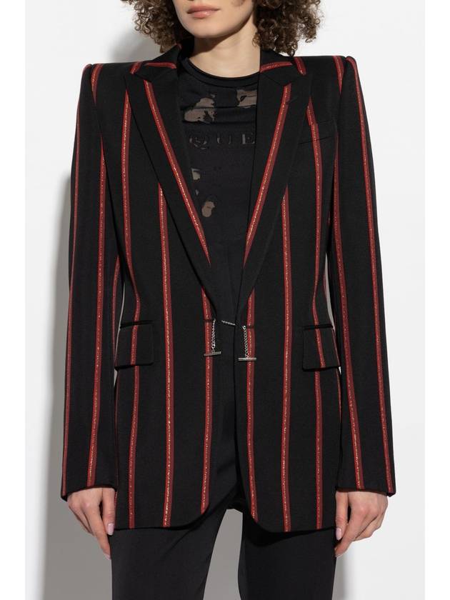 Alexander McQueen Wool Blazer, Women's, Black - ALEXANDER MCQUEEN - BALAAN 3