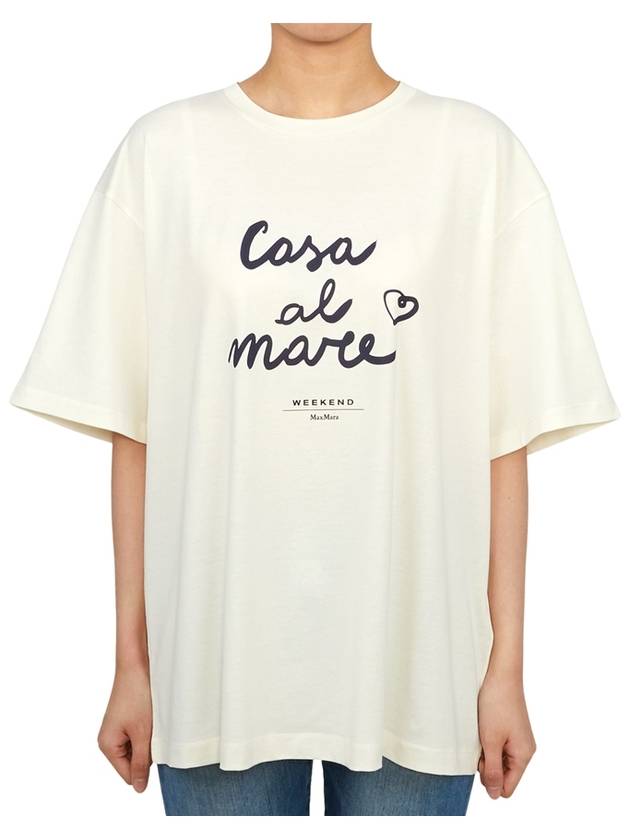 Xanadu Short Sleeve T-Shirt Ivory - MAX MARA - BALAAN 2