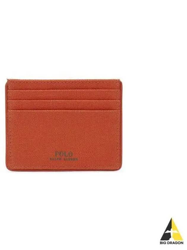 Polo Logo Card Case Orange - POLO RALPH LAUREN - BALAAN 1