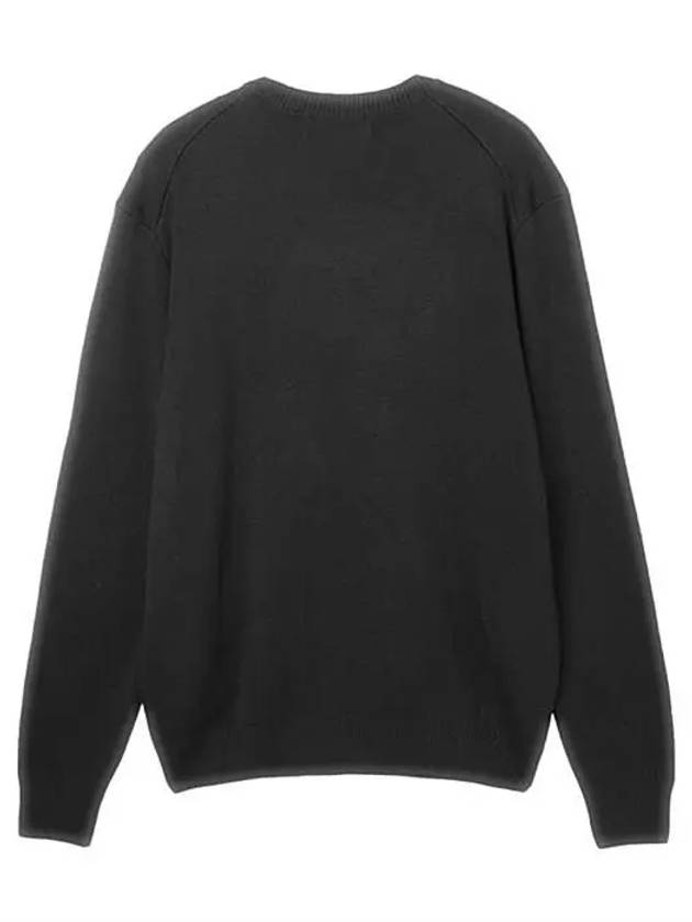 de Coeur Embroidery Crewneck Knit Top Black - AMI - BALAAN 8