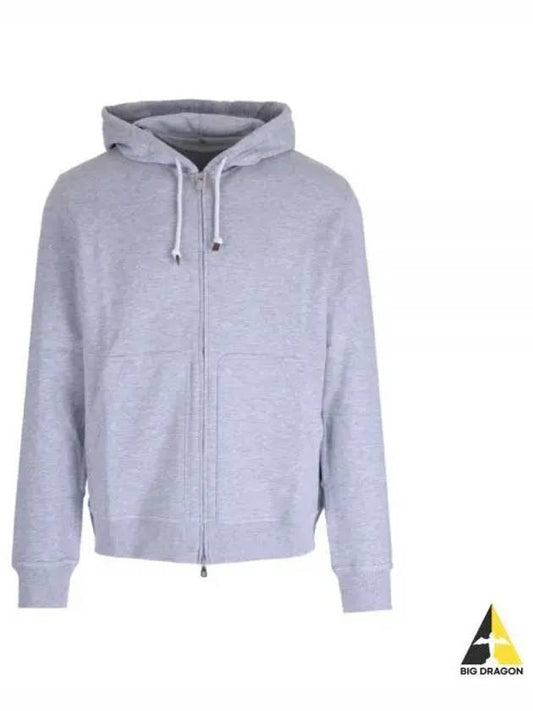 Zip-Up Hoodie Grey - BRUNELLO CUCINELLI - BALAAN 2