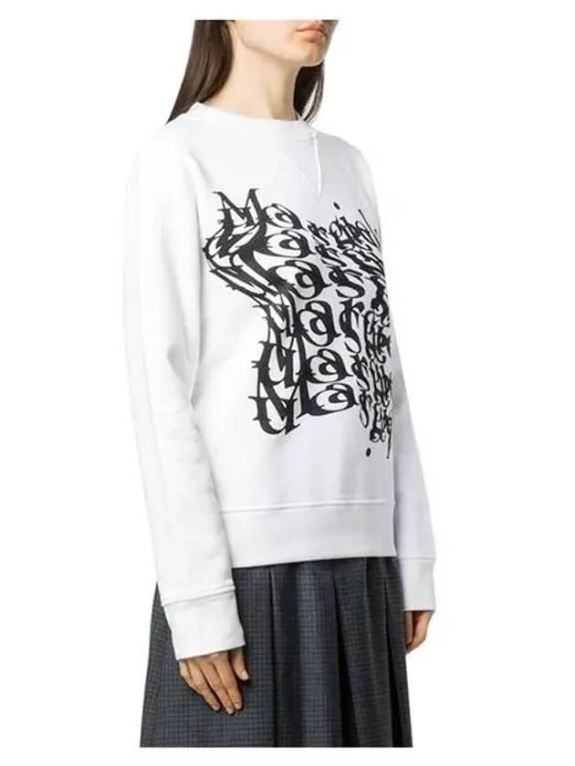 Logo Print Sweatshirt White - MAISON MARGIELA - BALAAN 8