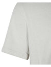 Small Heart Logo Short Sleeve T-Shirt Chalk - AMI - BALAAN 7