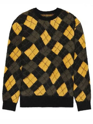 Fitzroy Men s Knit MK032Z BLK GOLDEN YELLOW - ALLSAINTS - BALAAN 1