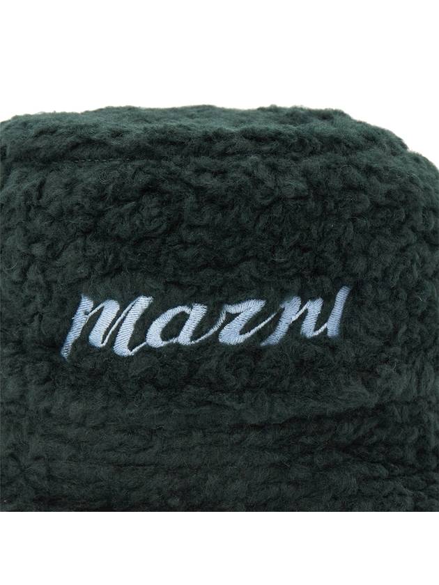 Logo embroidered fleece bucket hat CLZC0110S0UTA117 - MARNI - BALAAN 7