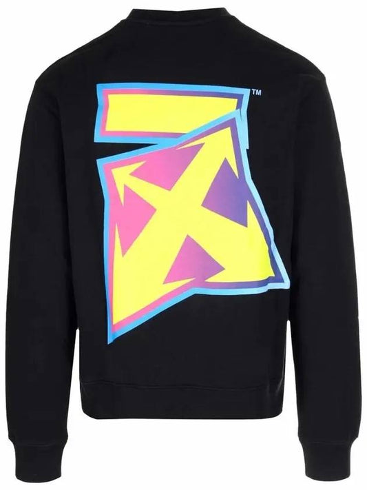 Men's Logo Degrade Printing Sweatshirt Black - OFF WHITE - BALAAN.