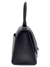 Hourgrass Grained Calfskin Small Shoulder Bag Black - BALENCIAGA - BALAAN 4