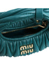 Wander Matelasse Micro Nappa Leather Hobo Mini Bag Green - MIU MIU - BALAAN 11