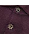 men s polo knit burgundy - BRUNELLO CUCINELLI - BALAAN 3