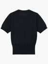 ORB Logo Short Sleeve Knit Top Black - VIVIENNE WESTWOOD - BALAAN 3