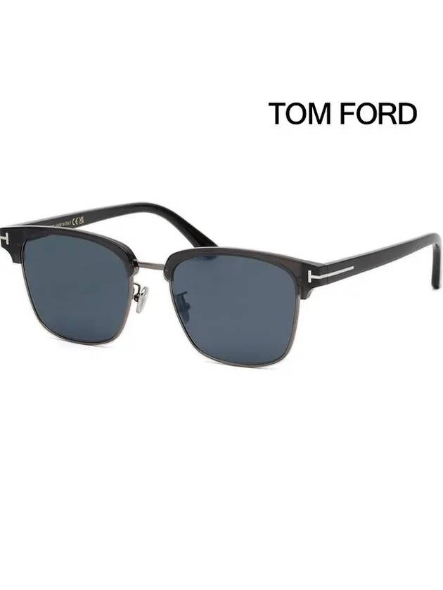 Sunglasses TF1139K 05A overfit lower gold frame square metal combination Asian fit - TOM FORD - BALAAN 1