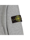 Kids Garment Dyed Heavy Weight Zip Up Hoodie Grey - STONE ISLAND - BALAAN 5