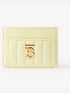 Lola Quilting Leather Card Wallet Cool Lemon - BURBERRY - BALAAN 2