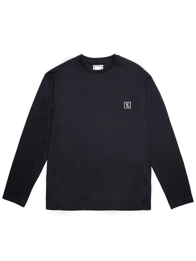 Cotton Back Logo Long Sleeve T-Shirt Black - WOOYOUNGMI - BALAAN 2