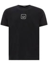Metropolis Graphic Short Sleeve T-Shirt Black - CP COMPANY - BALAAN.
