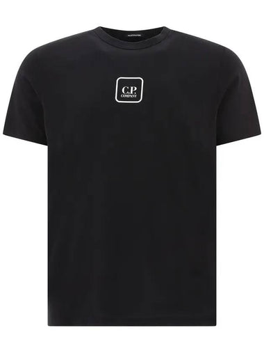 Metropolis Graphic Short Sleeve T-Shirt Black - CP COMPANY - BALAAN 1