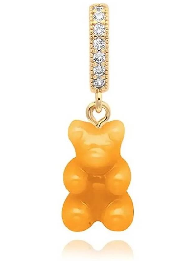 Nostalgia Bear Pave Connector Pendant Gold NYC Taxi Yellow - CRYSTAL HAZE - BALAAN 5