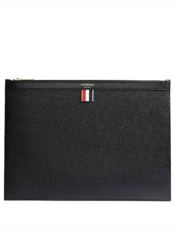 RWB Tab Pebble Grain Clutch Medium Women Bag - THOM BROWNE - BALAAN 1