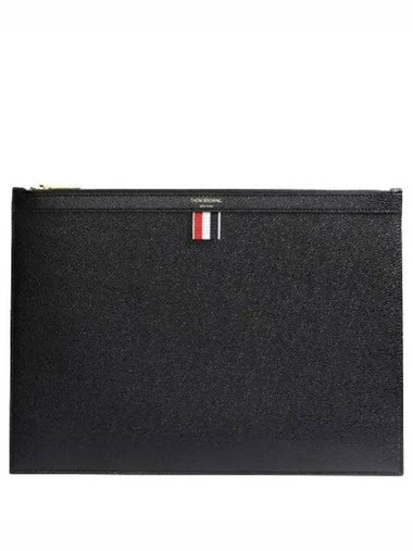 RWB Tab Pebble Grain Clutch Medium - THOM BROWNE - BALAAN 1