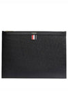 Medium Document Holder Clutch Bag Black - THOM BROWNE - BALAAN 2