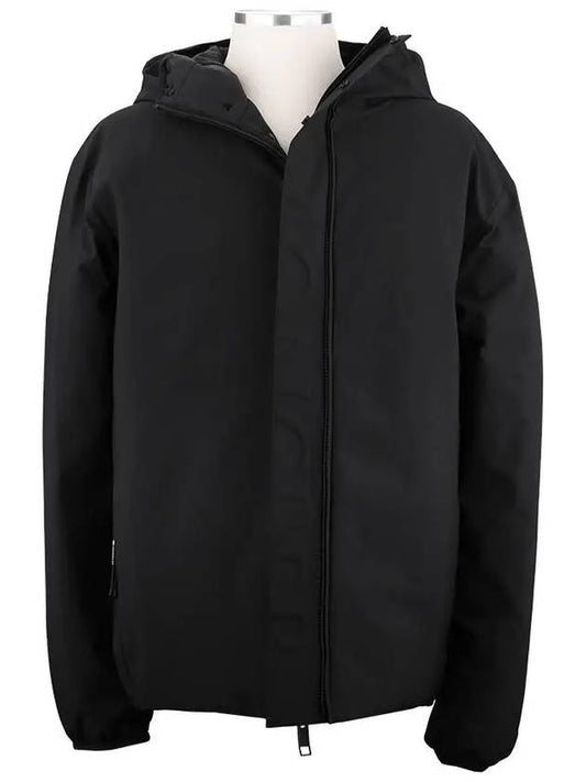 Men s Polset Short Down Hooded Zip Up Black - MONCLER - BALAAN 2