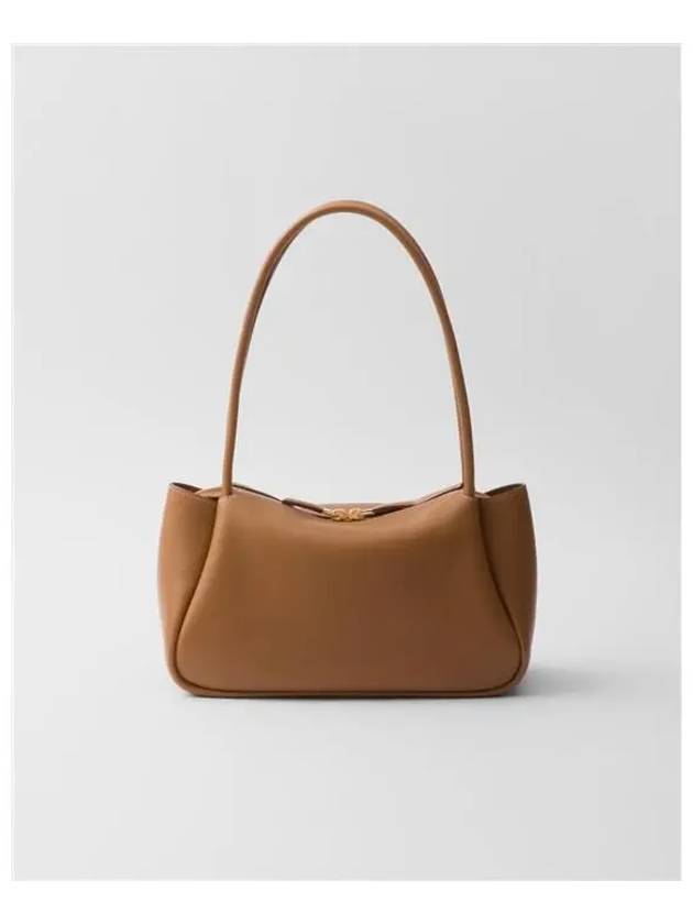 Triangle Logo Medium Shoulder Bag Caramel - PRADA - BALAAN 4