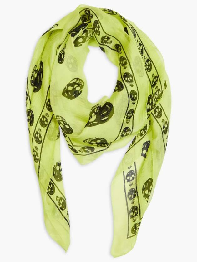 Alexander McQueen Silk Classic Skull Scarf - ALEXANDER MCQUEEN - BALAAN 4