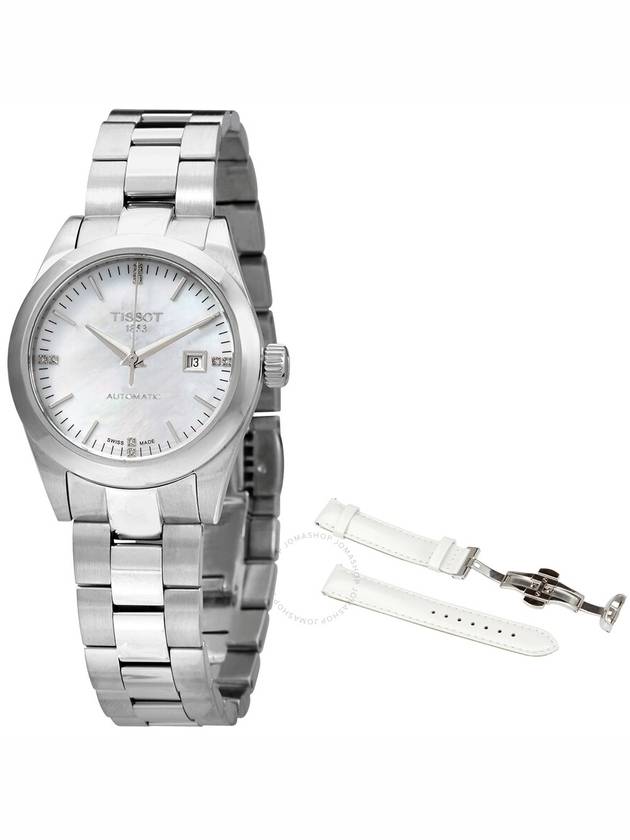 Tissot Automatic Diamond White Mother of Pearl Dial Ladies Watch T132.007.11.116.00 - TISSOT - BALAAN 1