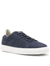 Suede Low Top Sneakers Navy - BRUNELLO CUCINELLI - BALAAN 2