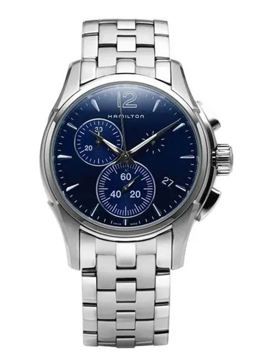 Jazzmaster Chrono Metal Watch Blue - HAMILTON - BALAAN 2