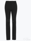 Gabardine Virgin Wool Straight Pants Black - SAINT LAURENT - BALAAN 2