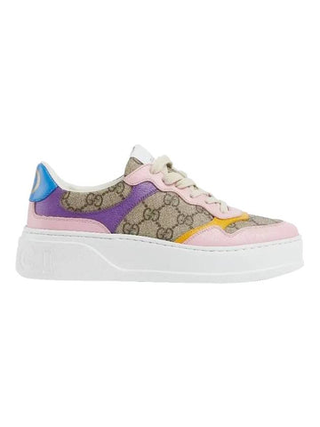 GG Supreme Canvas Low Top Sneakers - GUCCI - BALAAN 1