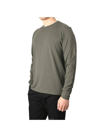 Lyocell Long Sleeve T-Shirt Green - TOM FORD - BALAAN 1