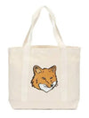 Fox Head Print Tote Bag Ecru - MAISON KITSUNE - BALAAN 2