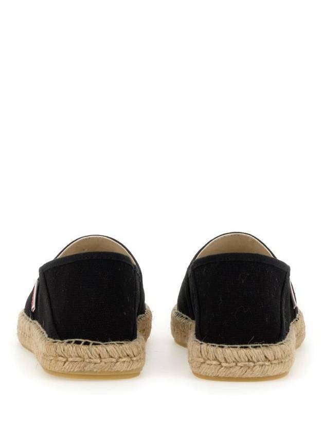 Lucky Tiger Embroidery Canvas Espadrilles Black - KENZO - BALAAN 5