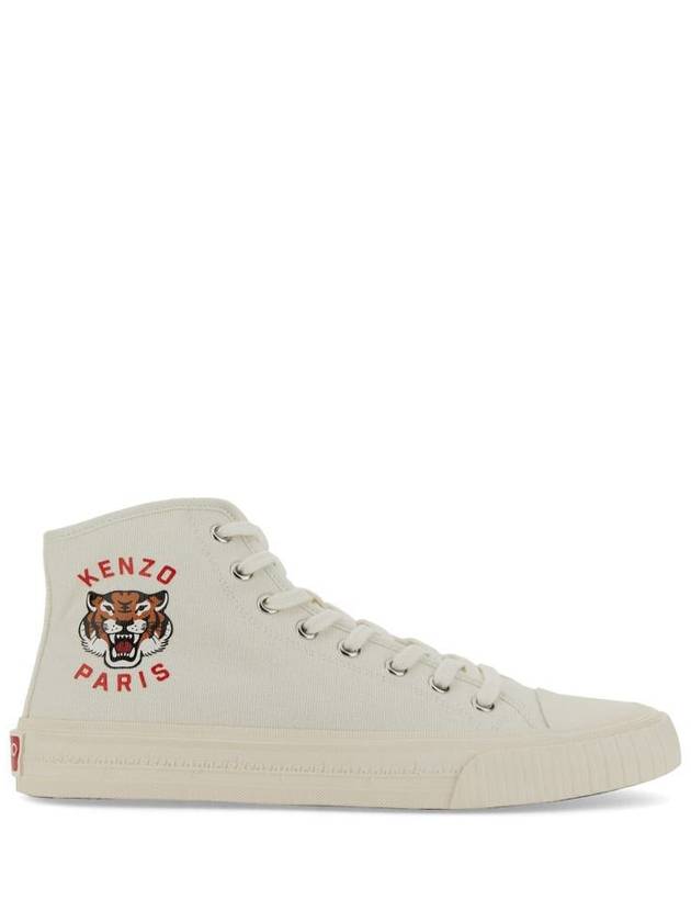 Women's Foxy Canvas High Top Sneakers White - KENZO - BALAAN 2