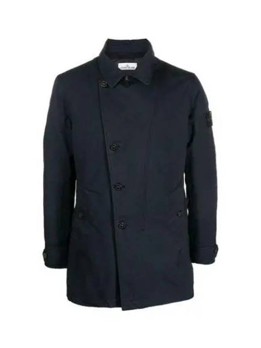 Wappen Patch Single Breasted Jacket Navy - STONE ISLAND - BALAAN 2