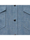 Chambray Western Shirt Blue - NOIRER - BALAAN 6