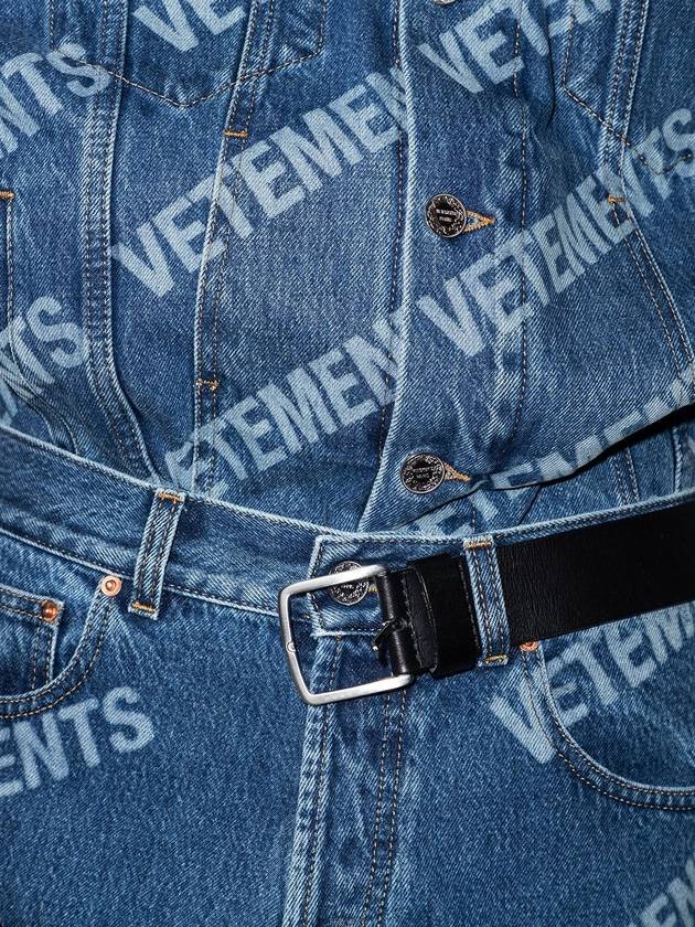 Logo printed straight jeans ME51PA240B - VETEMENTS - BALAAN 6