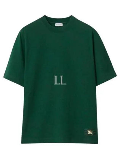 EKD Cotton Short Sleeve T-Shirt Green - BURBERRY - BALAAN 2