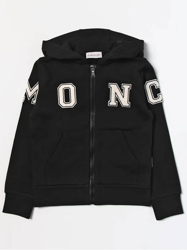 Kids English Logo Hooded Zip up Jacket 8G00004899PS 999 - MONCLER - BALAAN 4