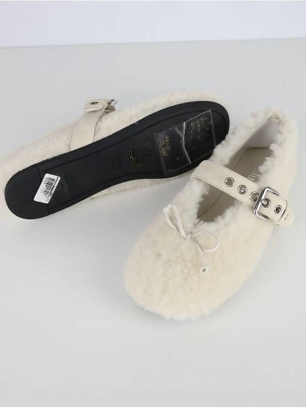 Shearling ballerina flat shoes 37 5F272E - MIU MIU - BALAAN 4