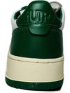 Women's Medalist Green Tab Leather Low Top Sneakers White - AUTRY - BALAAN 6